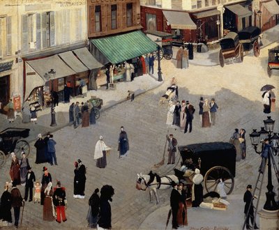 La Place Pigalle, Paris, 1880s by Pierre Carriere Belleuse